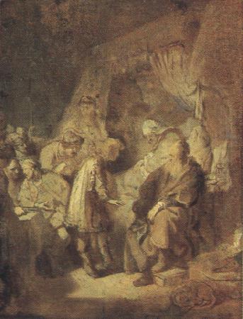 Foseph Recounting his Dream (mk33_), REMBRANDT Harmenszoon van Rijn